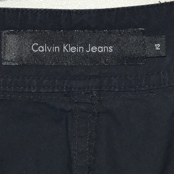 CALVIN KLEIN JEANS LightWeight Cropped Pants Black - Picture 5 of 5